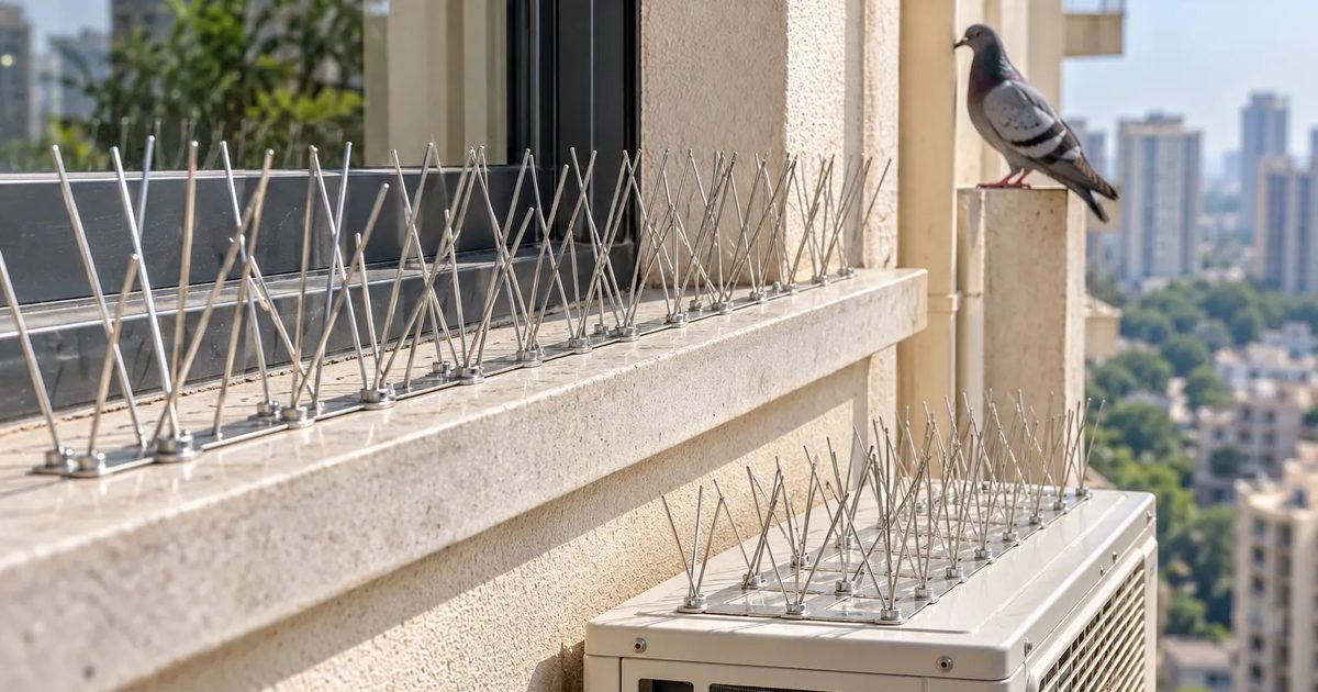 Bird Spikes Installation in Gurugram | Quality Anti Bird Net