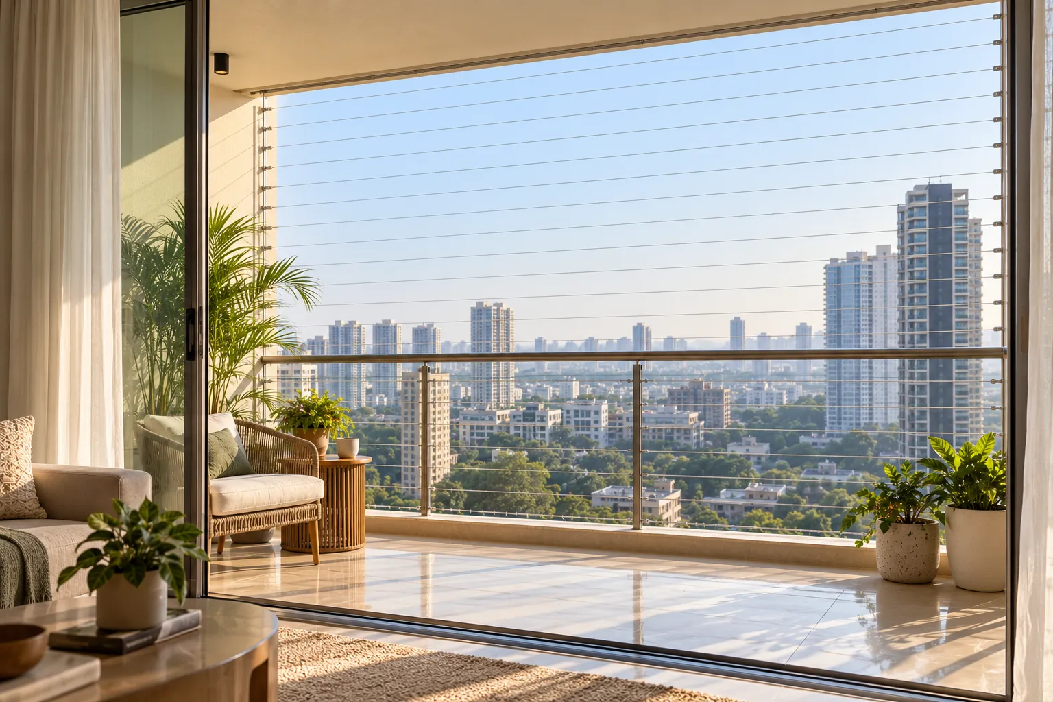 Invisible Safety Grill for homes and buildings in Gurugram and Delhi NCR